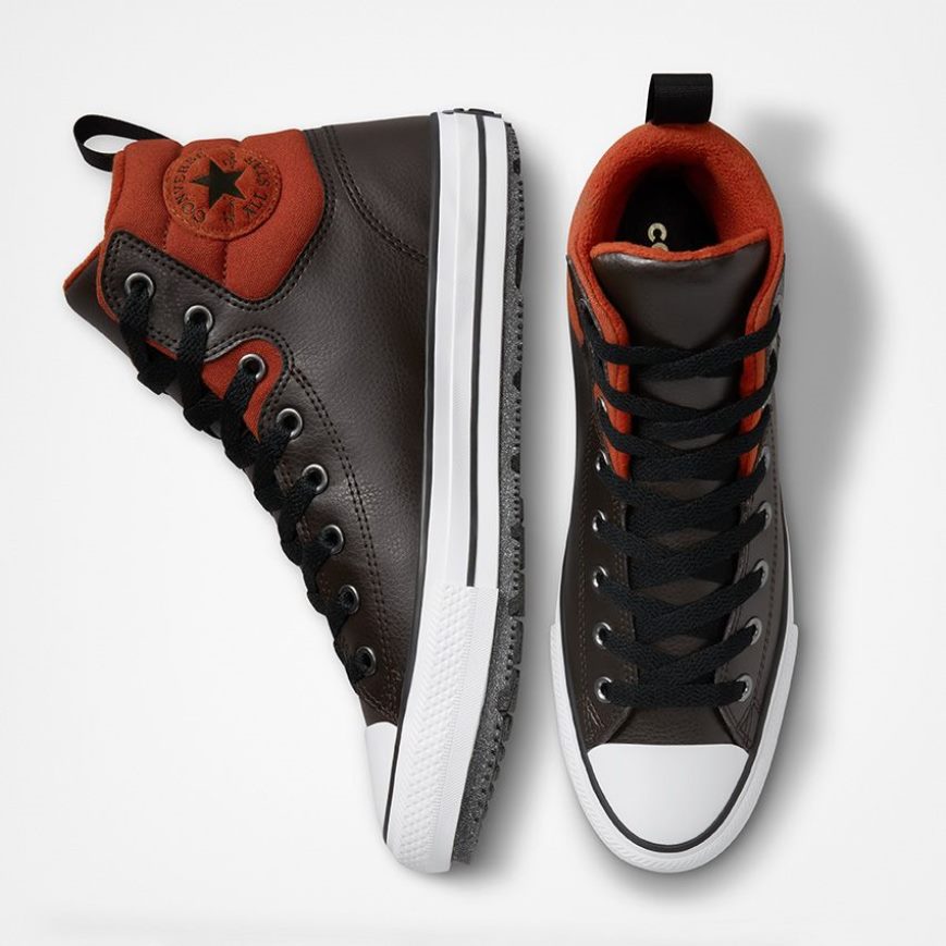 Ghete Iarna Barbati Converse Chuck Taylor All Star Berkshire Apa Resistant Inalti Maro Portocalii Negrii | RO ULWEF190